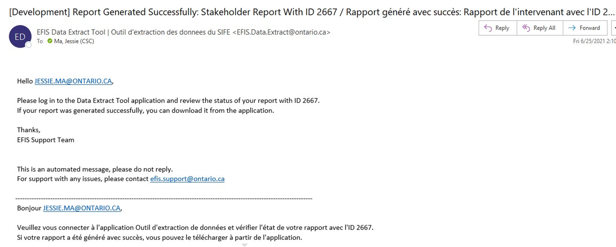 Stakeholder's Report Deployment Type